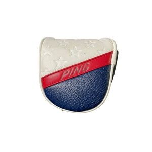 PING LIMITED EDITION STARS & STRIPES LEATHER MALLET PUTTER HEADCOVER